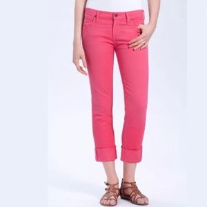 Citizens of Humanity Pink Dani Cropped Straight Leg Jeans Size 25